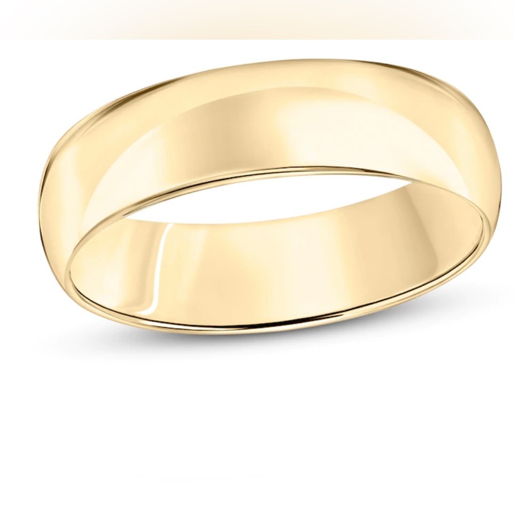 Wedding band 14K Yellow Gold 6mm